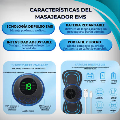 Masajeador VITALIA® Premium –  + 3 almohadillas de repuesto gratis