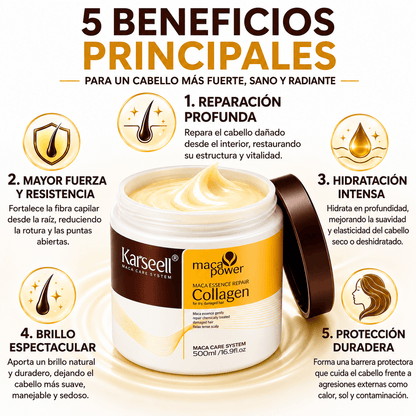 Mascarilla Capilar Reparadora 500ml + Aceite Esencial Capilar Gratis