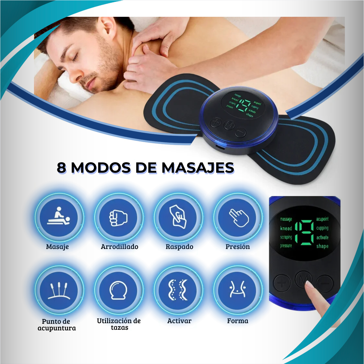 Masajeador VITALIA® Premium –  + 3 almohadillas de repuesto gratis