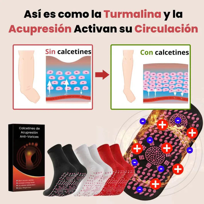 Calcetines de acupresión VITALIA® Incluye spray GRATIS